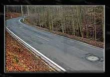 Sprengschacht in Stra�e